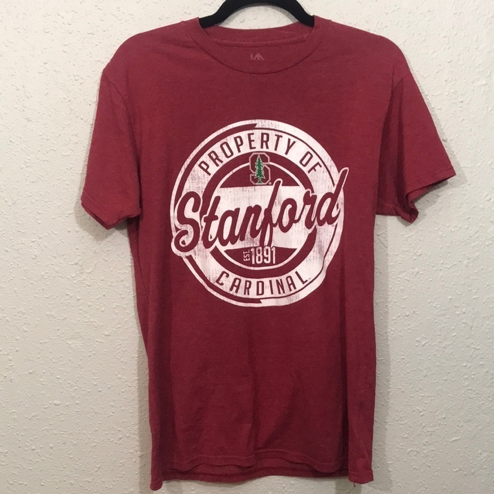Knights Apparel “Stanford” Crew Neck Unisex Screen Print T-Shirt size‎ M